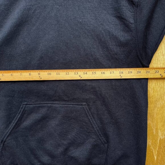 CIVIL REGIME ABSTRACT FLOWER PRINT BLACK PULLOVER HOODIE Men’s sz L - Picture 6 of 8